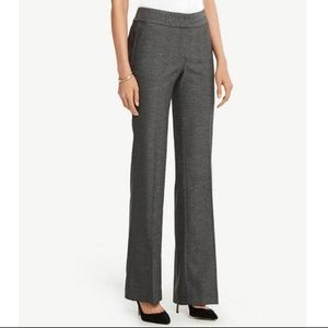 Ann Taylor Gray Signature Straight Leg Trouser
